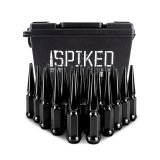 Mishimoto Mishimoto Steel Spiked Lug Nuts M14 x 1.5 24pc Set Black thumbnail 6