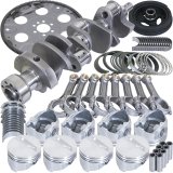 Eagle Chevrolet 350 Balanced 1Pc Rear Seal Rotating Assembly Kit .040 Bore Dome 153 Tooth Flex Plate thumbnail 1