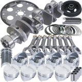 Eagle Chevrolet 350 Balanced 1Pc Rear Seal Rotating Assembly Kit .040 Bore Dome 153 Tooth Flex Plate thumbnail 3