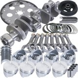Eagle Chevrolet 350 Balanced 1Pc Rear Seal Rotating Assembly Kit .030 Bore Dome 168 Tooth Flex Plate thumbnail 1