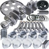 Eagle Chevrolet 350 Balanced 1Pc Rear Seal Rotating Assembly Kit .030 Bore Dome 168 Tooth Flex Plate thumbnail 3