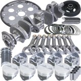 Eagle Chevy 350 2Pc 3.750in Crank 5.700in I-Beam Rods 4.000in Pistons 168 Tooth FP Balanced Assembly thumbnail 1