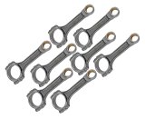 Eagle Chevrolet LS 6.100in .943in PIN 6.100in 5140 Steel 3/8in Bolts I-Beam Conn Rods - Set of 8 thumbnail 1