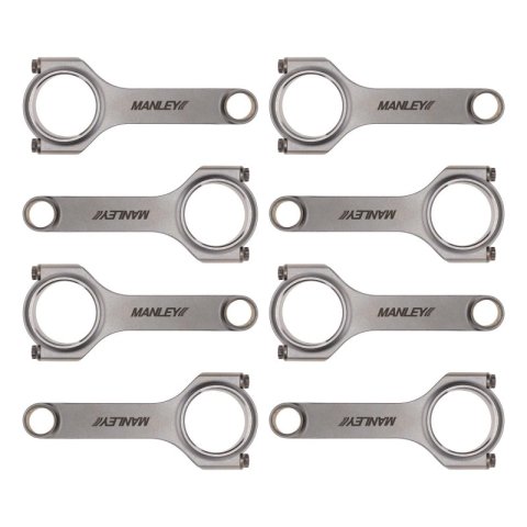 Manley Chevy Small Block 6.125in H Beam w/ ARP 2000 Connecting Rods - Set of 8 thumbnail 7