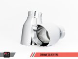 AWE Tuning BMW F3X 340i Touring Edition Axle-Back Exhaust - Chrome Silver Tips (102mm) thumbnail 5