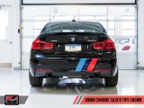 AWE Tuning BMW F3X 340i Touring Edition Axle-Back Exhaust - Chrome Silver Tips (90mm) thumbnail 1