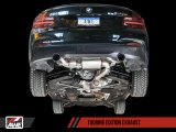 AWE Tuning BMW F22 M235i / M240i Touring Edition Axle-Back Exhaust - Diamond Black Tips (90mm) thumbnail 2