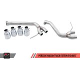 AWE Tuning Porsche Macan Track Edition Exhaust System - Diamond Black 102mm Tips thumbnail 4