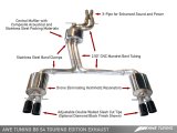 AWE Tuning Audi B8 / B8.5 S4 3.0T Touring Edition Exhaust - Diamond Black Tips (90mm) thumbnail 2