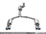 AWE Tuning Audi C7.5 A6 3.0T Touring Edition Exhaust - Quad Outlet Chrome Silver Tips thumbnail 2