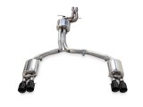AWE Tuning Audi C7.5 A6 3.0T Touring Edition Exhaust - Quad Outlet Diamond Black Tips thumbnail 1