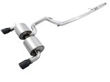 AWE Tuning Ford Focus RS Touring Edition Cat-Back Exhaust - Resonated - Diamond Black Tips thumbnail 1