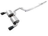 AWE Tuning Ford Focus RS Touring Edition Cat-Back Exhaust - Resonated - Diamond Black Tips thumbnail 2