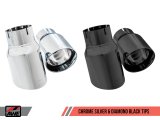 AWE Tuning Ford Focus RS Touring Edition Cat-Back Exhaust - Resonated - Diamond Black Tips thumbnail 3