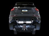 AWE Tuning Ford Focus RS Touring Edition Cat-Back Exhaust - Resonated - Diamond Black Tips thumbnail 8