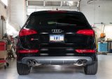 AWE Tuning Audi 8R SQ5 Touring Edition Exhaust - Quad Outlet Diamond Black Tips thumbnail 8