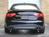 AWE Tuning Audi B8 A4 Touring Edition Exhaust - Quad Tip Diamond Black Tips - Does not fit Cabriolet thumbnail 1
