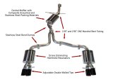 AWE Tuning Audi B8 A4 Touring Edition Exhaust - Quad Tip Diamond Black Tips - Does not fit Cabriolet thumbnail 3