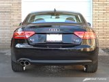 AWE Tuning Audi B8 A5 2.0T Touring Edition Single Outlet Exhaust - Polished Silver Tips thumbnail 7