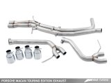 AWE Tuning Porsche Macan Touring Edition Exhaust System - Diamond Black 102mm Tips thumbnail 3