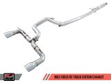 AWE Tuning Ford Focus RS Track Edition Cat-Back Exhaust - Chrome Silver Tips thumbnail 3