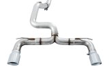 AWE Tuning Ford Focus RS Track Edition Cat-Back Exhaust - Chrome Silver Tips thumbnail 9