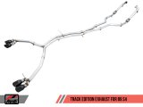 AWE Tuning Audi B9 S4 Track Edition Exhaust - Non-Resonated (Black 102mm Tips) thumbnail 1