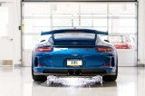 AWE Tuning Porsche 991 GT3 / RS Center Muffler Delete - Diamond Black Tips thumbnail 2