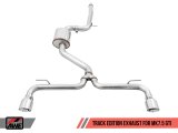 AWE Tuning Volkswagen GTI MK7.5 2.0T Track Edition Exhaust w/Chrome Silver Tips 102mm thumbnail 8