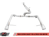 AWE Tuning VW MK7 Golf Alltrack/Sportwagen 4Motion Track Edition Exhaust - Polished Silver Tips thumbnail 8