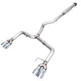 AWE Tuning Subaru WRX/STI VA/GV Sedan Track Edition Exhaust - Chrome Silver Tips (102mm) thumbnail 1