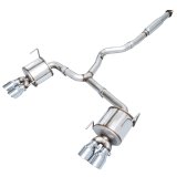 AWE Tuning Subaru STI VA / WRX GV / STI GV Sedan Touring Edition Exhaust - Chrome Silver Tip (102mm) thumbnail 2