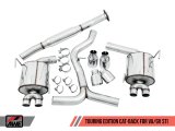 AWE Tuning Subaru STI VA / WRX GV / STI GV Sedan Touring Edition Exhaust - Chrome Silver Tip (102mm) thumbnail 7