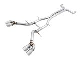 AWE Tuning 16-19 Chevy Camaro SS Non-Res Cat-Back Exhaust - Track Edition (Quad Chrome Silver Tips) thumbnail 1