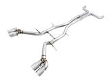 AWE Tuning 16-19 Chevy Camaro SS Non-Res Cat-Back Exhaust - Track Edition (Quad Chrome Silver Tips) thumbnail 3