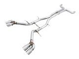 AWE Tuning 16-19 Chevy Camaro SS Non-Res Cat-Back Exhaust - Track Edition (Quad Chrome Silver Tips) thumbnail 4