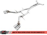 AWE Tuning 16-19 Chevy Camaro SS Non-Res Cat-Back Exhaust - Track Edition (Quad Chrome Silver Tips) thumbnail 8
