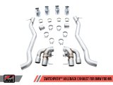 AWE Tuning 18-19 BMW M5 (F90) 4.4T AWD SwitchPath Axle-Back Exhaust - Chrome Silver Tips thumbnail 7