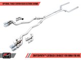 AWE Tuning 18-19 BMW M5 (F90) 4.4T AWD SwitchPath Cat-Back Exhaust - Chrome Silver Tips thumbnail 5