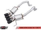 AWE Tuning 14-19 Chevy Corvette C7 Z06/ZR1 Touring Edition Axle-Back Exhaust w/Black Tips thumbnail 4