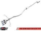 AWE Tuning 2017+ Honda Civic Type R Track Edition Exhaust w/Front Pipe & Triple Chrome Silver Tips thumbnail 1