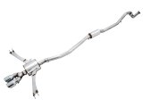 AWE Tuning 2016+ Honda Civic Si Touring Edition Exhaust w/Front Pipe & Dual Chrome Silver Tips thumbnail 1