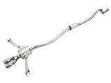AWE Tuning 2016+ Honda Civic Si Touring Edition Exhaust w/Front Pipe & Dual Chrome Silver Tips thumbnail 2