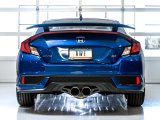 AWE Tuning 2016+ Honda Civic Si Touring Edition Exhaust w/Front Pipe & Dual Chrome Silver Tips thumbnail 4