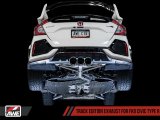AWE Tuning 2017+ Honda Civic Type R Track Edition Exhaust w/Front Pipe & Triple Diamond Black Tips thumbnail 9