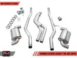 AWE Tuning 2020 Toyota Supra A90 Non-Resonated Touring Edition Exhaust - 5in Chrome Silver Tips thumbnail 6