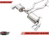 AWE Tuning 2020 Toyota Supra A90 Non-Resonated Touring Edition Exhaust - 5in Chrome Silver Tips thumbnail 7