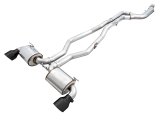 AWE Tuning 2020 Toyota Supra A90 Non-Resonated Touring Edition Exhaust - 5in Diamond Black Tips thumbnail 2