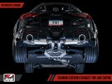 AWE Tuning 2020 Toyota Supra A90 Resonated Touring Edition Exhaust - 5in Chrome Silver Tips thumbnail 1