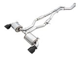 AWE Tuning 2020 Toyota Supra A90 Resonated Touring Edition Exhaust - 5in Diamond Black Tips thumbnail 1